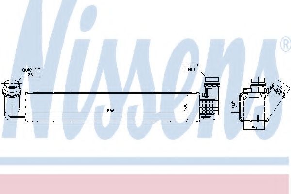 NISSENS 96546 Интеркулер 