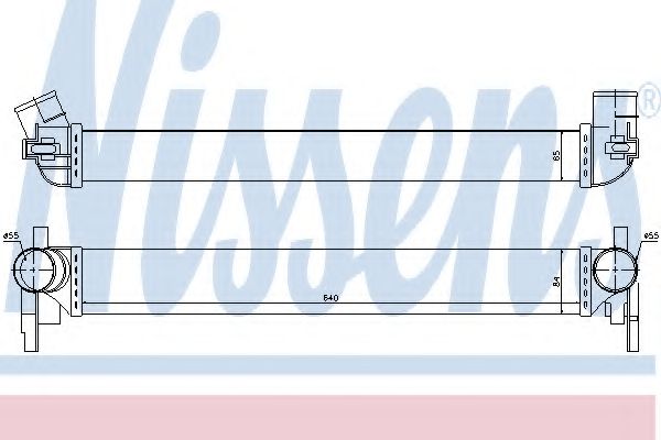 NISSENS 96566 Интеркулер 