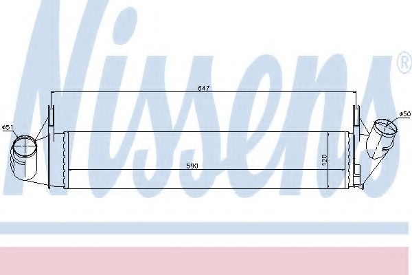 NISSENS 96585 Интеркулер 