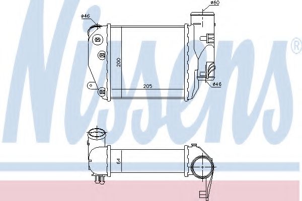 NISSENS 96417 Интеркулер 