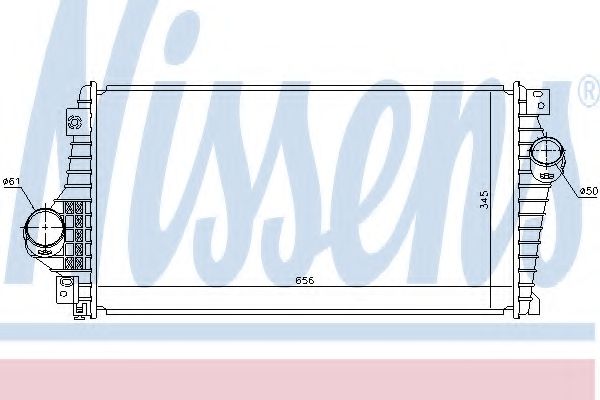 NISSENS 96399 Интеркулер 