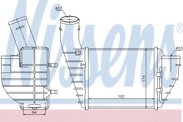 NISSENS 96691 Интеркулер 
