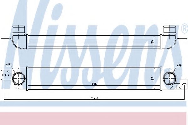 NISSENS 96717 Интеркулер 