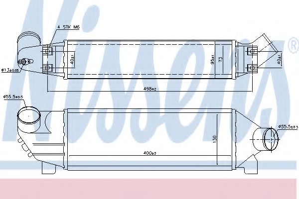 NISSENS 96733 Интеркулер 