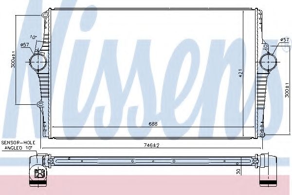 NISSENS 96381 Интеркулер 