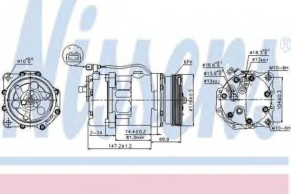 NISSENS 89025 Компрессор, кондиционер для AUDI TT (Ауди Тт) NISSENS 89025 Компрессор, кондиционер для AUDI TT (Ауди Тт)