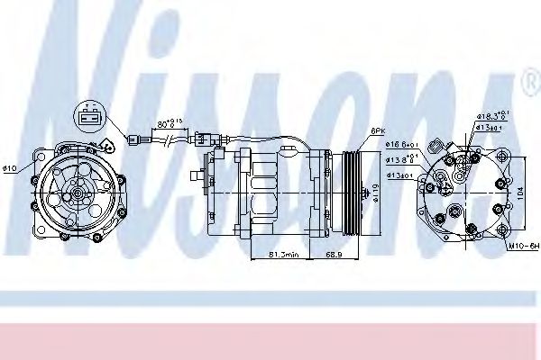 NISSENS 89224 Компрессор, кондиционер для AUDI TT (Ауди Тт) NISSENS 89224 Компрессор, кондиционер для AUDI TT (Ауди Тт)