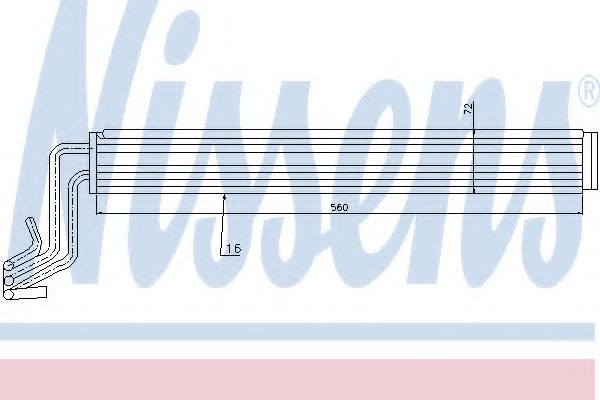 NISSENS 90636 Масляный радиатор, рулевое управление 