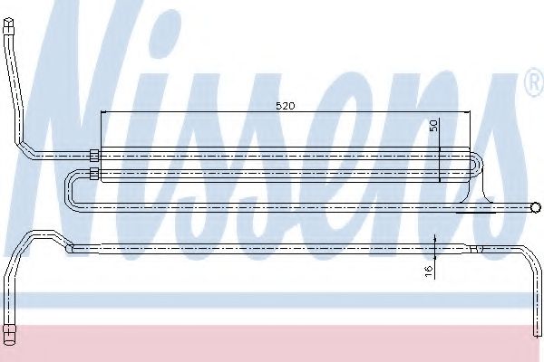 NISSENS 90625 Масляный радиатор, рулевое управление 