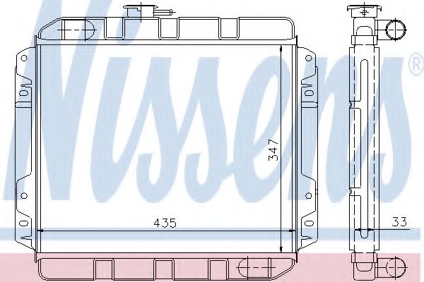 NISSENS 62230 Радиатор, охлаждение двигателя для FORD GRANADA (Форд Гранада) NISSENS 62230 Радиатор, охлаждение двигателя для FORD GRANADA (Форд Гранада)