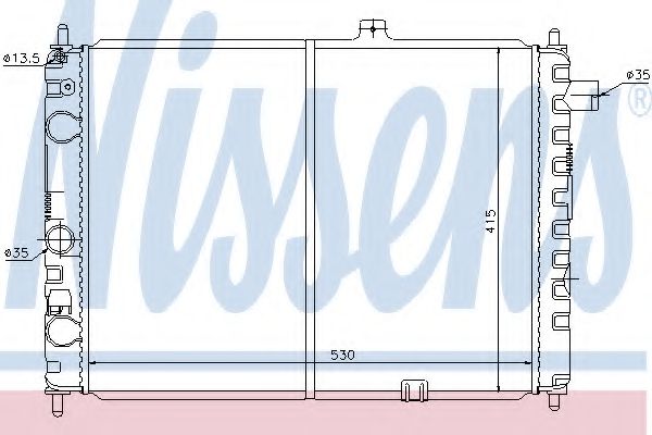 NISSENS 63170 Радиатор, охлаждение двигателя 