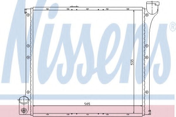 NISSENS 65221 Радиатор, охлаждение двигателя для VOLKSWAGEN LT 40-55 I (Фольксваген Лт 40-55 и) NISSENS 65221 Радиатор, охлаждение двигателя для VOLKSWAGEN LT 40-55 I (Фольксваген Лт 40-55 и)