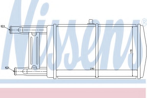 NISSENS 60449 Радиатор, охлаждение двигателя 