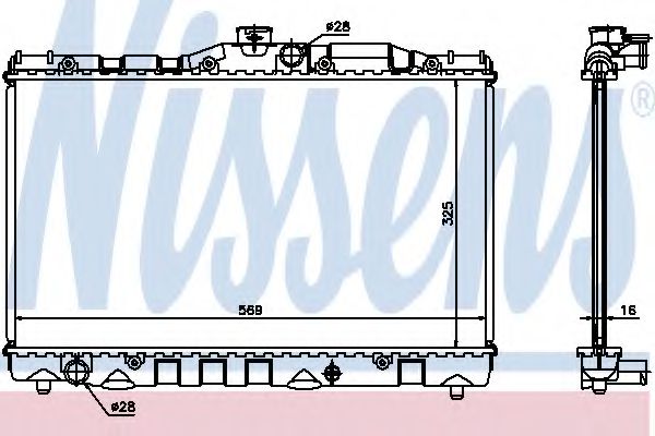 NISSENS 64739 Радиатор, охлаждение двигателя для TOYOTA COROLLA FX (Тойота/тоета Cоролла инфинити фх) NISSENS 64739 Радиатор, охлаждение двигателя для TOYOTA COROLLA FX (Тойота/тоета Cоролла инфинити фх)
