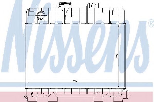NISSENS 60685 Радиатор, охлаждение двигателя 
