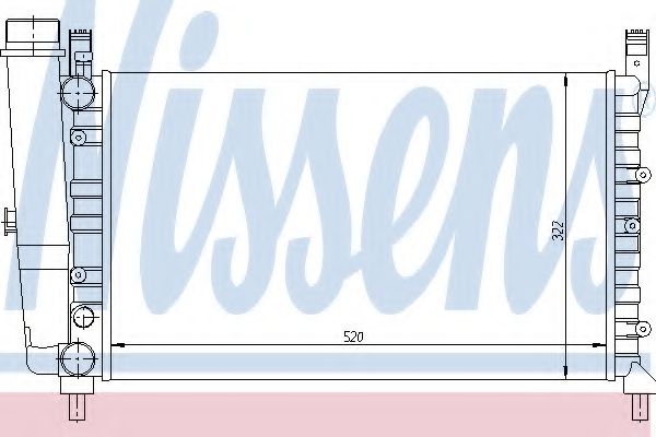 NISSENS 61838 Радиатор, охлаждение двигателя 