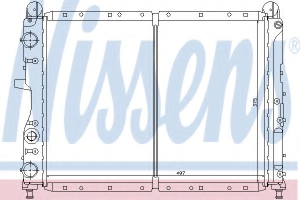 NISSENS 61842 Радиатор, охлаждение двигателя 