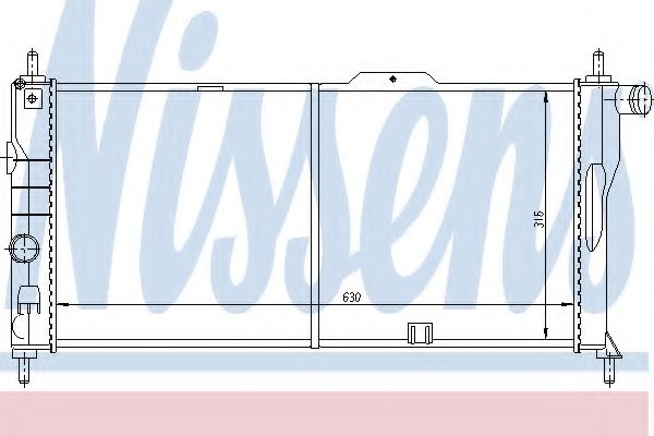 NISSENS 632731 Радиатор, охлаждение двигателя 