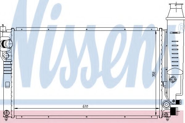 NISSENS 63614 Радиатор, охлаждение двигателя 