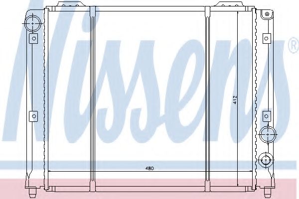 NISSENS 60051 Радиатор, охлаждение двигателя 