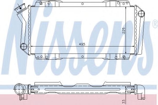 NISSENS 62092 Радиатор, охлаждение двигателя для FORD FIESTA (Форд Фиэста) NISSENS 62092 Радиатор, охлаждение двигателя для FORD FIESTA (Форд Фиэста)