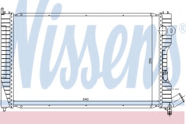 NISSENS 61231 Радиатор, охлаждение двигателя для CITROëN (Cитроëн) NISSENS 61231 Радиатор, охлаждение двигателя для CITROëN (Cитроëн)