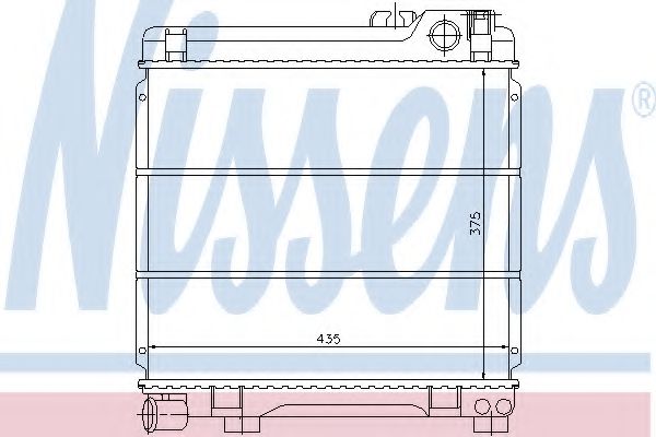 NISSENS 60652 Радиатор, охлаждение двигателя 