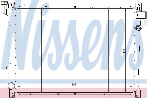 NISSENS 62941 Радиатор, охлаждение двигателя для NISSAN (Ниссан) NISSENS 62941 Радиатор, охлаждение двигателя для NISSAN (Ниссан)