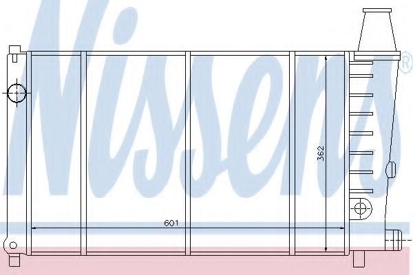 NISSENS 61375 Радиатор, охлаждение двигателя 