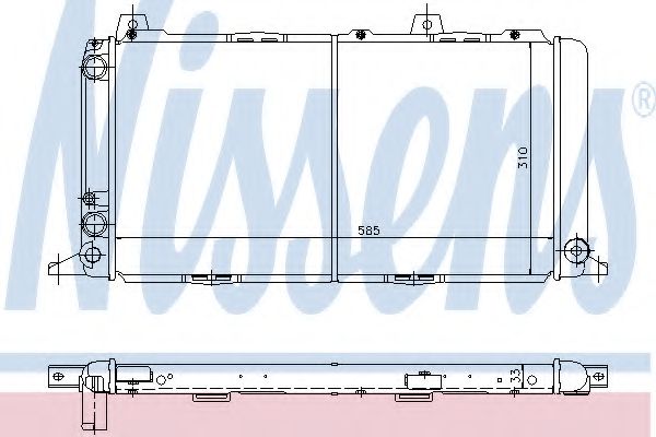 NISSENS 60462 Радиатор, охлаждение двигателя для AUDI 4000 (Ауди 4000) NISSENS 60462 Радиатор, охлаждение двигателя для AUDI 4000 (Ауди 4000)
