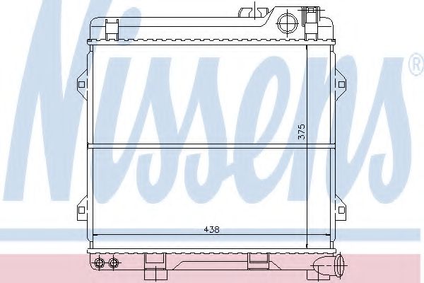 NISSENS 60639 Радиатор, охлаждение двигателя 