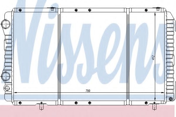 NISSENS 61862 Радиатор, охлаждение двигателя 