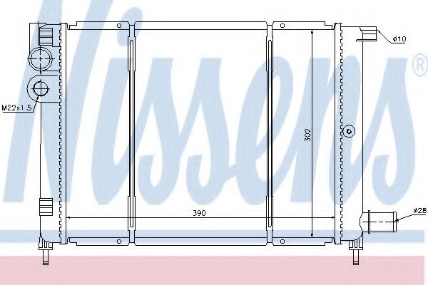 NISSENS 61397 Радиатор, охлаждение двигателя 
