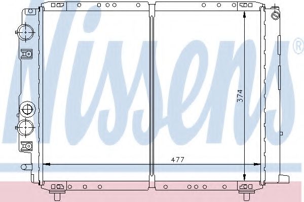 NISSENS 62328 Радиатор, охлаждение двигателя для LANCIA (Лансиа/лянча) NISSENS 62328 Радиатор, охлаждение двигателя для LANCIA (Лансиа/лянча)