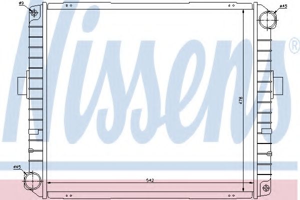 NISSENS 62347 Радиатор, охлаждение двигателя 