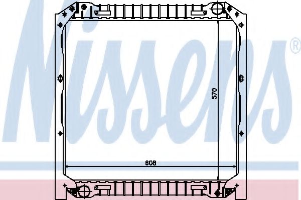 NISSENS 62344 Радиатор, охлаждение двигателя 