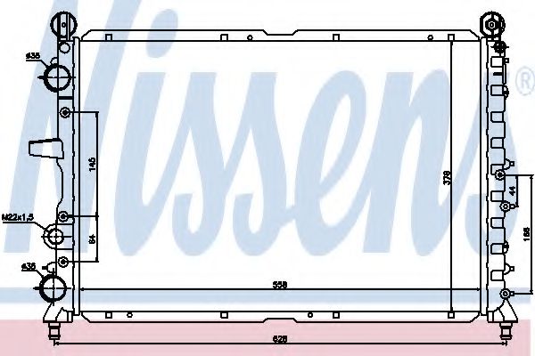 NISSENS 60030 Радиатор, охлаждение двигателя 