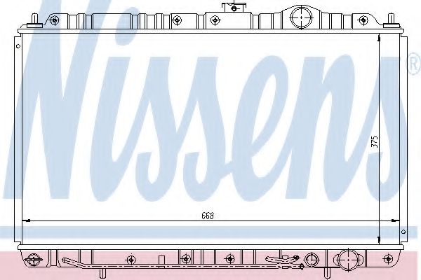 NISSENS 62844 Радиатор, охлаждение двигателя 