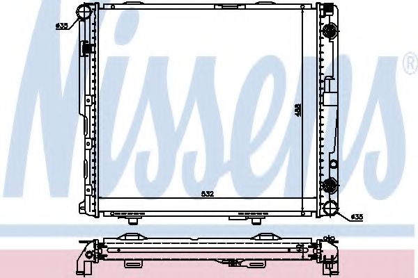 NISSENS 62698A Радиатор, охлаждение двигателя для MERCEDESBENZ (Мерседес бенц) NISSENS 62698A Радиатор, охлаждение двигателя для MERCEDESBENZ (Мерседес бенц)