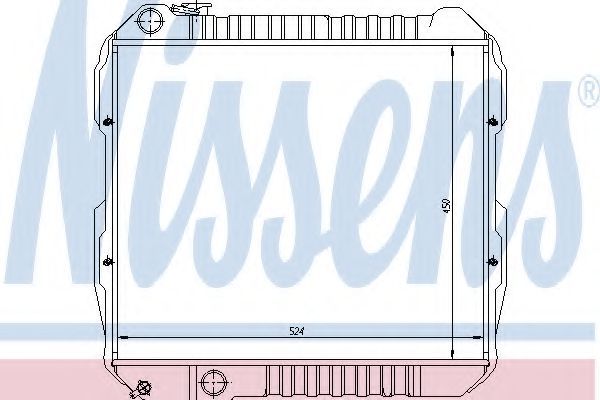 NISSENS 64845 Радиатор, охлаждение двигателя для TOYOTA HILUX II (Тойота/тоета Хилуx 2) NISSENS 64845 Радиатор, охлаждение двигателя для TOYOTA HILUX II (Тойота/тоета Хилуx 2)