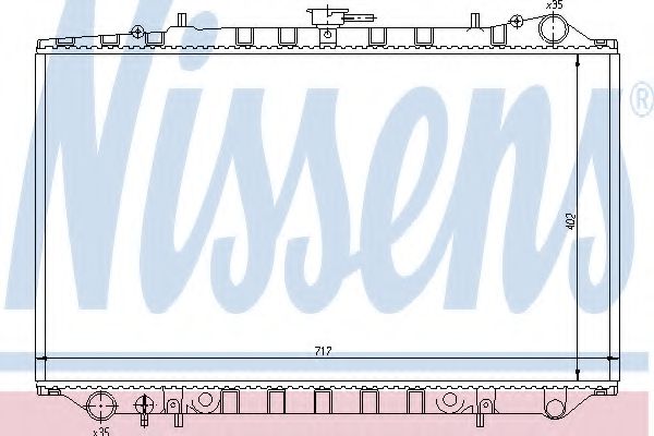 NISSENS 62979 Радиатор, охлаждение двигателя 