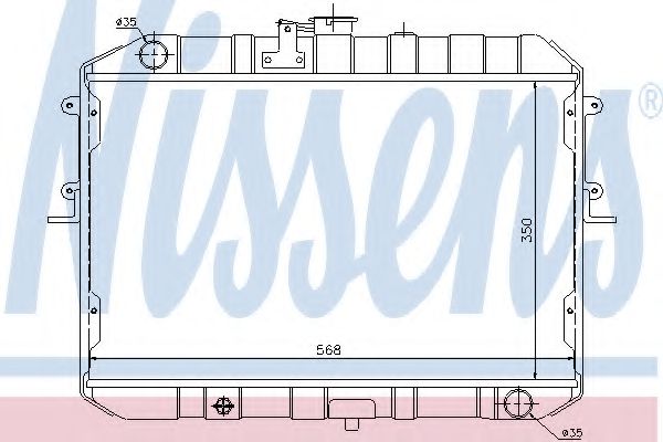 NISSENS 62381 Радиатор, охлаждение двигателя 