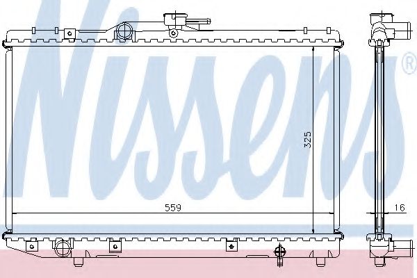 NISSENS 64773 Радиатор, охлаждение двигателя для TOYOTA (Тойота/тоета) NISSENS 64773 Радиатор, охлаждение двигателя для TOYOTA (Тойота/тоета)