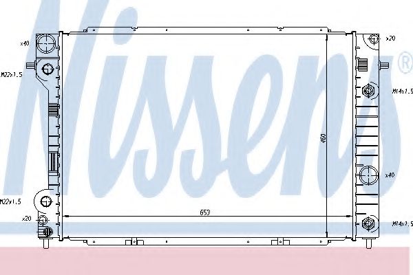 NISSENS 63075 Радиатор, охлаждение двигателя 