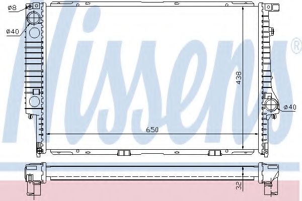 NISSENS 60622A Радиатор, охлаждение двигателя 