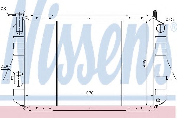 NISSENS 62915 Радиатор, охлаждение двигателя 