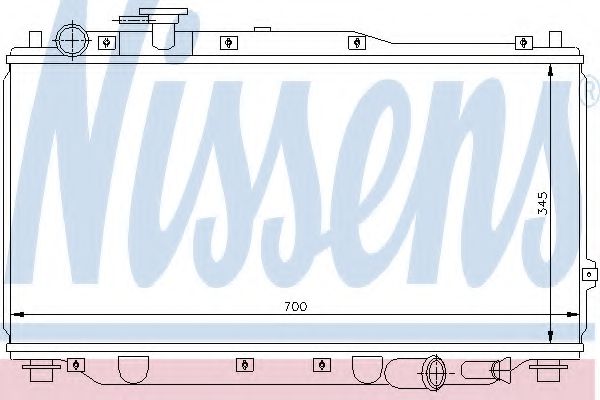 NISSENS 66604 Радиатор, охлаждение двигателя для KIA MENTOR (Киа Мэнтор) NISSENS 66604 Радиатор, охлаждение двигателя для KIA MENTOR (Киа Мэнтор)