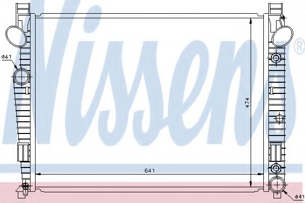 NISSENS 62772 Радиатор, охлаждение двигателя 