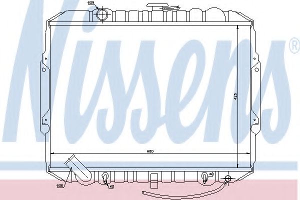 NISSENS 67018 Радиатор, охлаждение двигателя для HYUNDAI GALLOPER I (Хендай Галлопэр и) NISSENS 67018 Радиатор, охлаждение двигателя для HYUNDAI GALLOPER I (Хендай Галлопэр и)