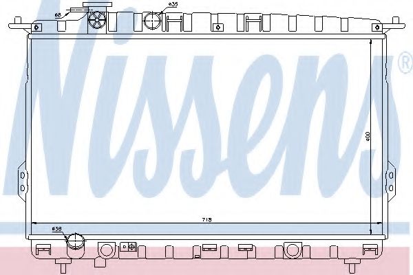 NISSENS 66626 Радиатор, охлаждение двигателя для KIA OPTIMA (Киа Оптима) NISSENS 66626 Радиатор, охлаждение двигателя для KIA OPTIMA (Киа Оптима)